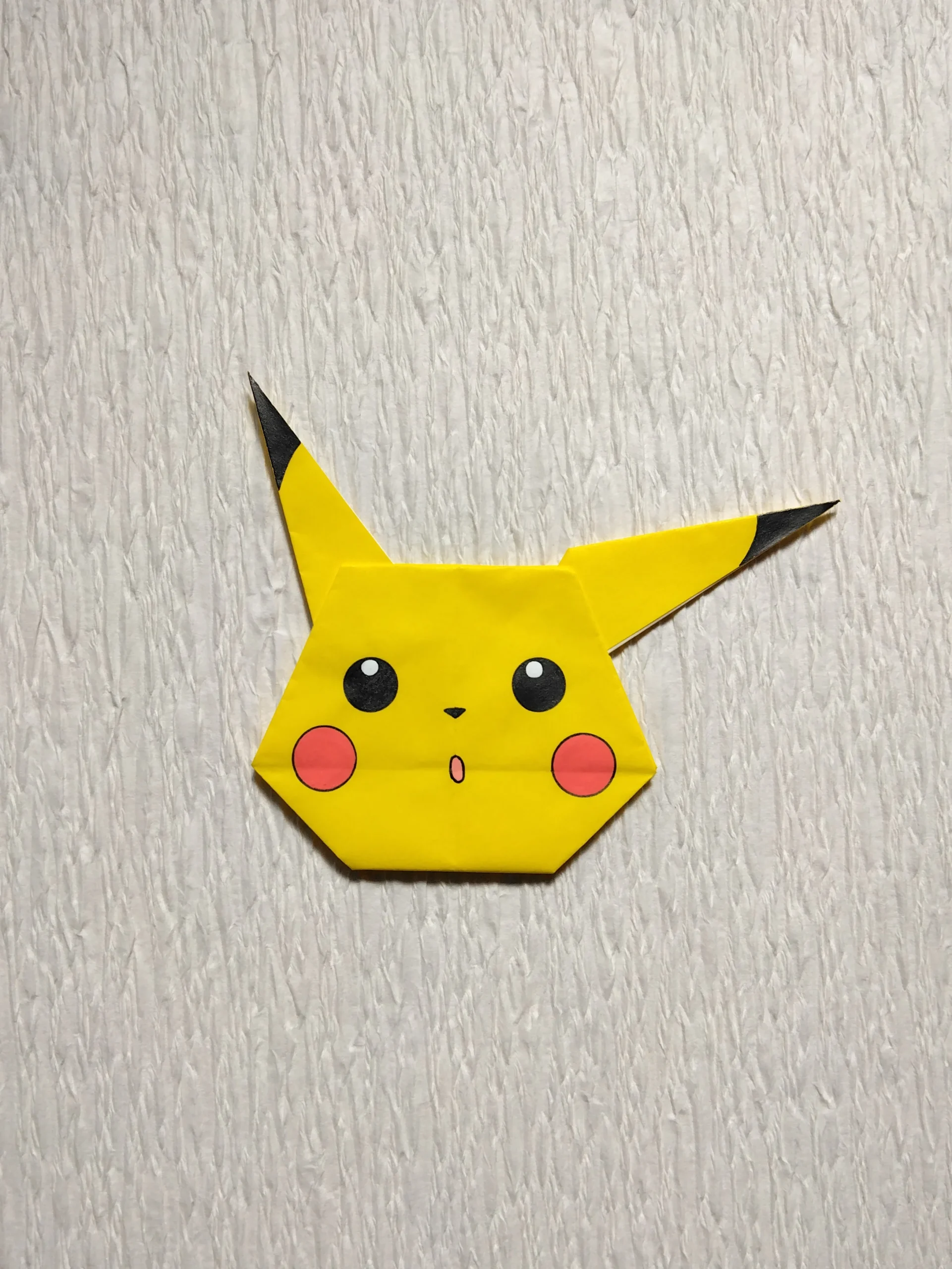 折り紙ピカチュウのあたまO-p-0025pikachu-o-4-w