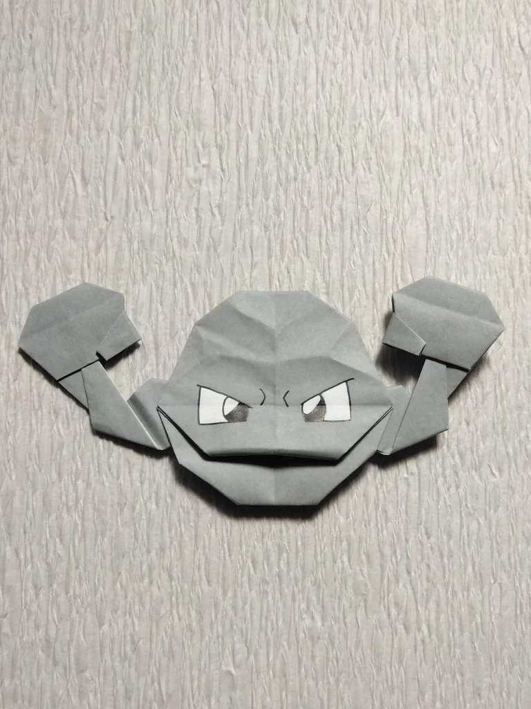 折り紙イシツブテ