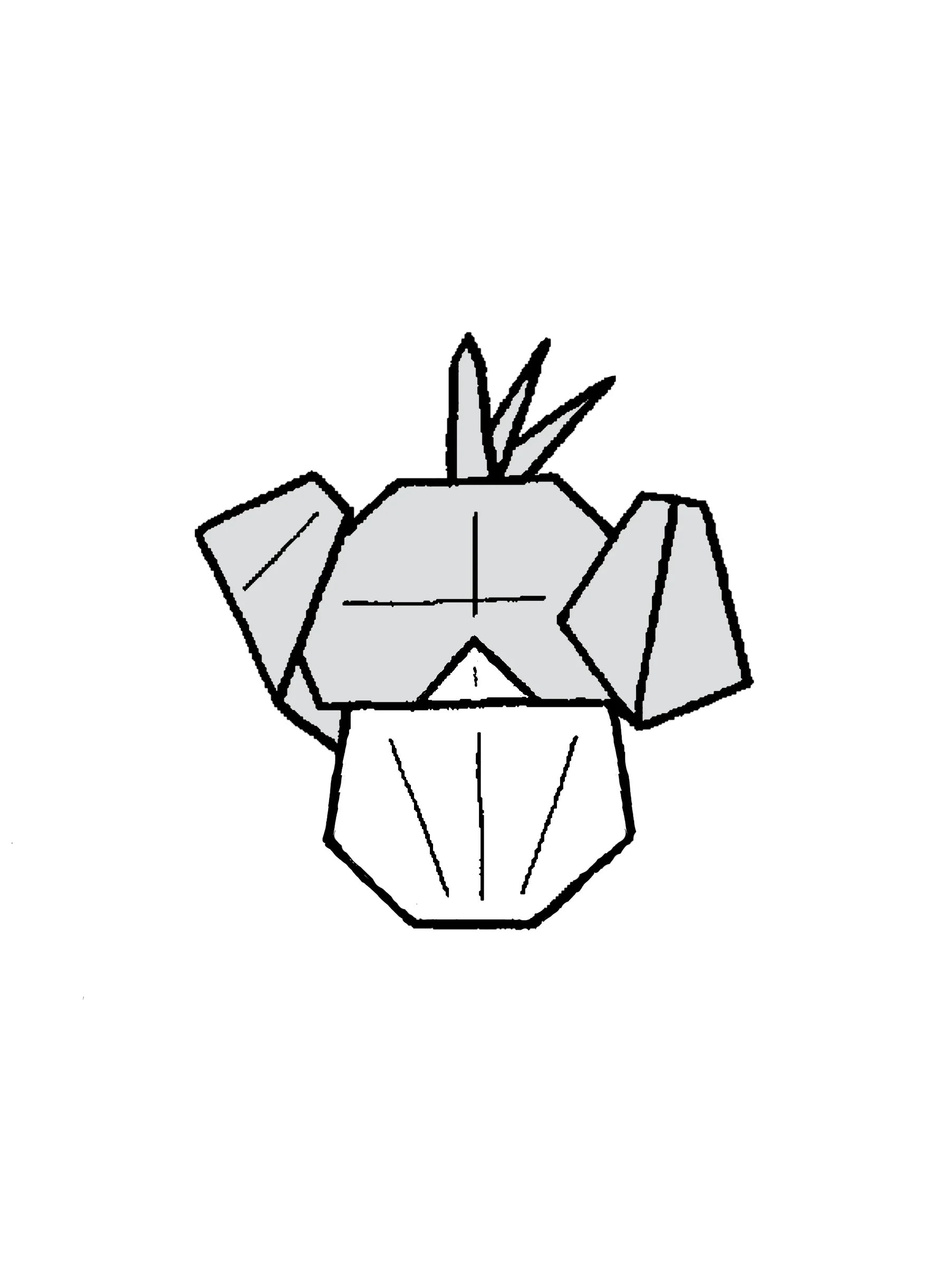 コダックのあたま(2号改訂版)できあがり図
