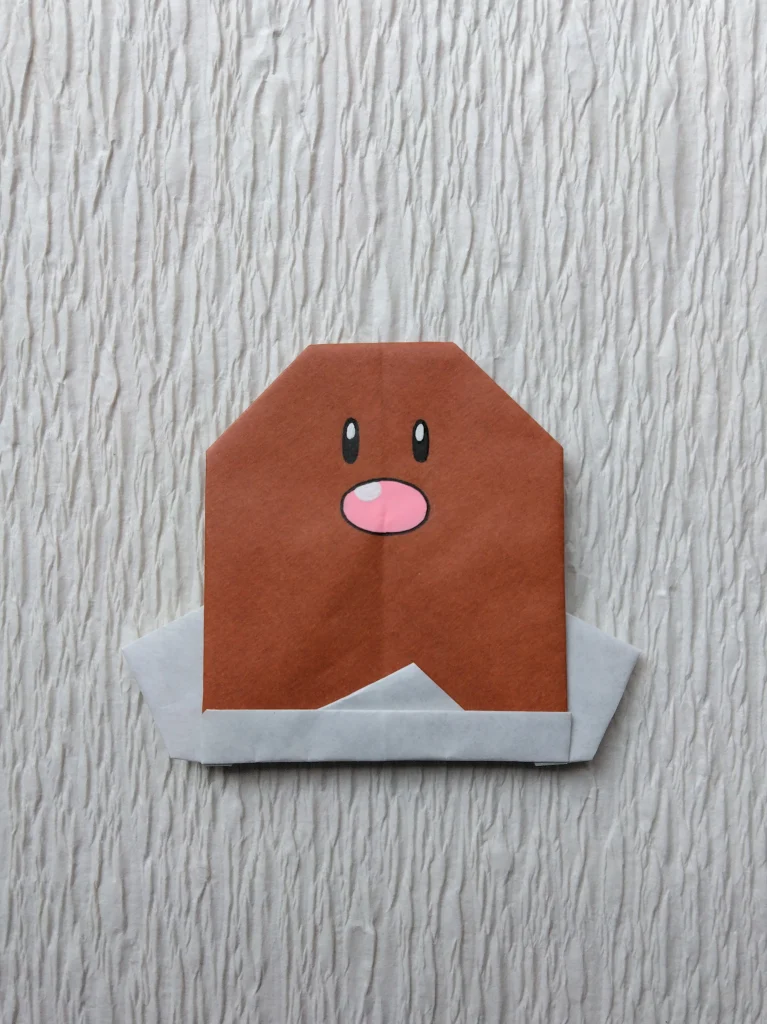 折り紙ディグダ