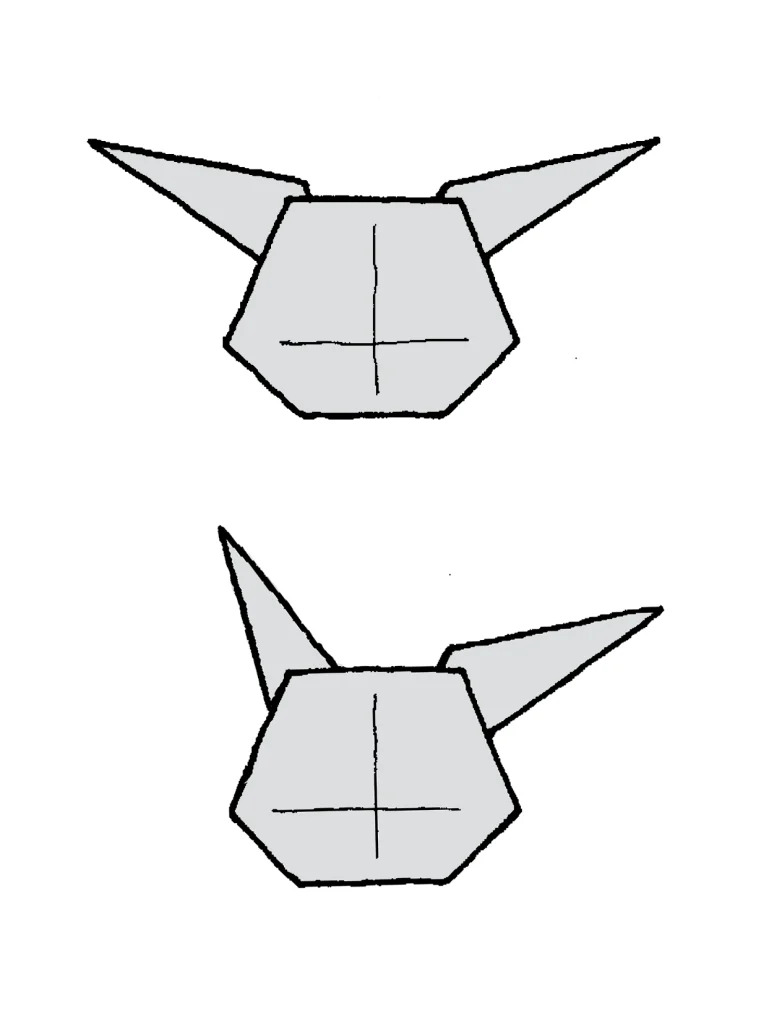 ピカチュウのあたま・できあがり図
