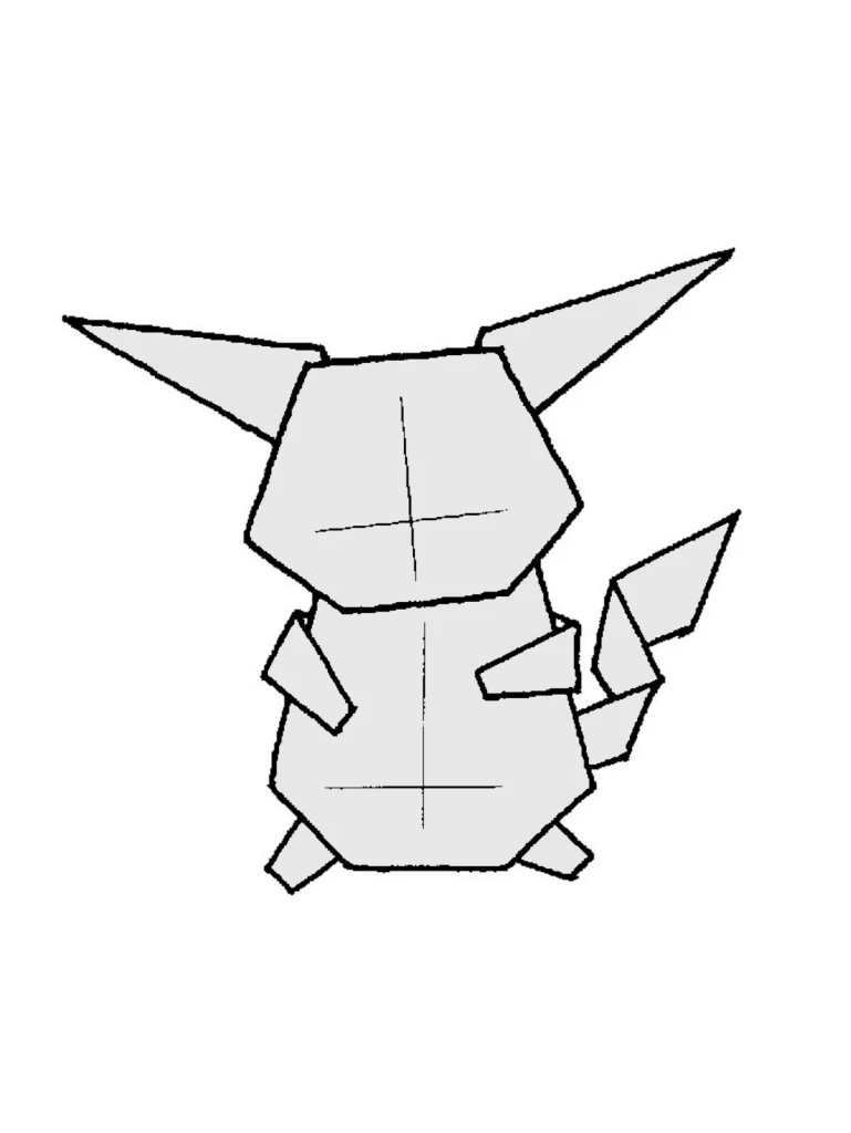 ピカチュウできあがり図