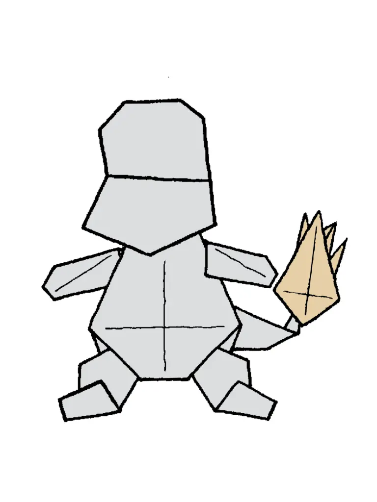 ヒトカゲ初号できあがり図