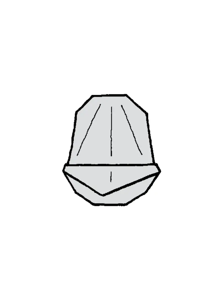 ヒトカゲのあたま2号できあがり図