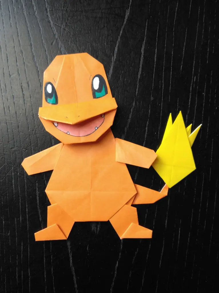 ヒトカゲ折り紙2号