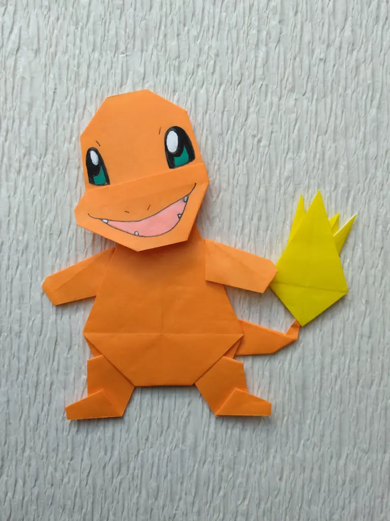 折り紙ヒトカゲ3号