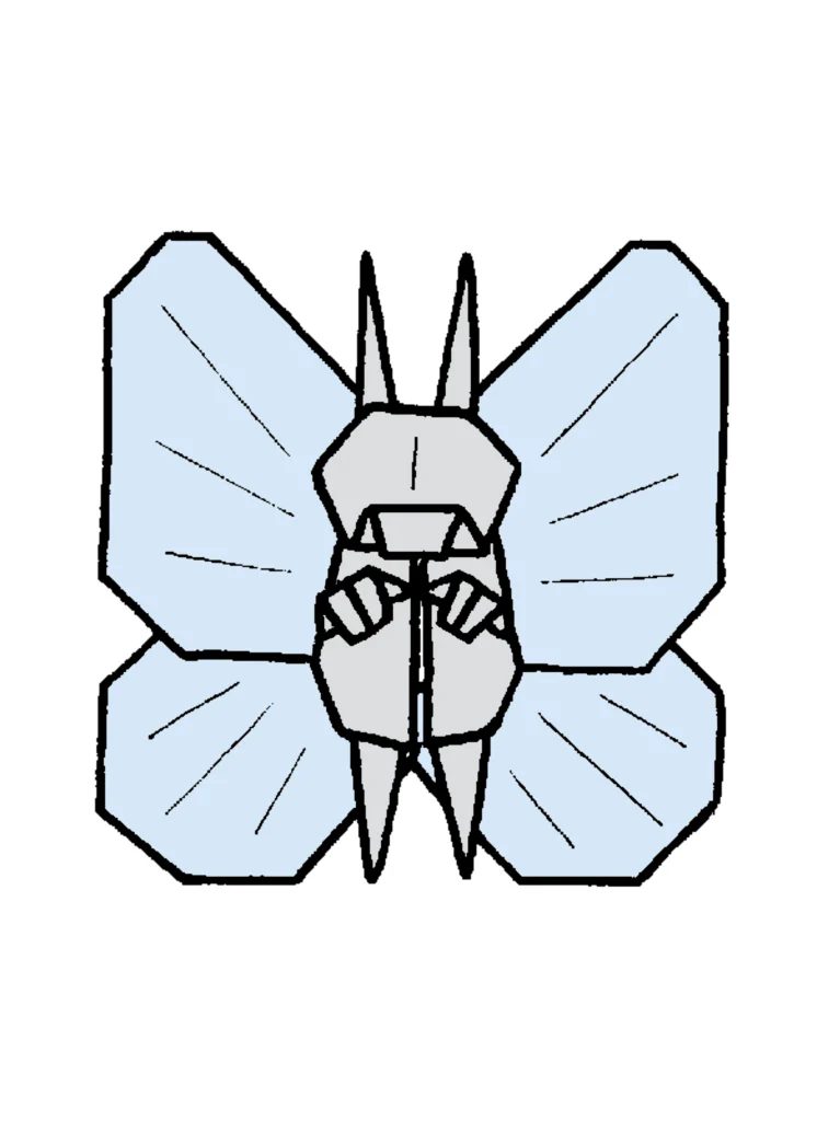 バタフリーできあがり図